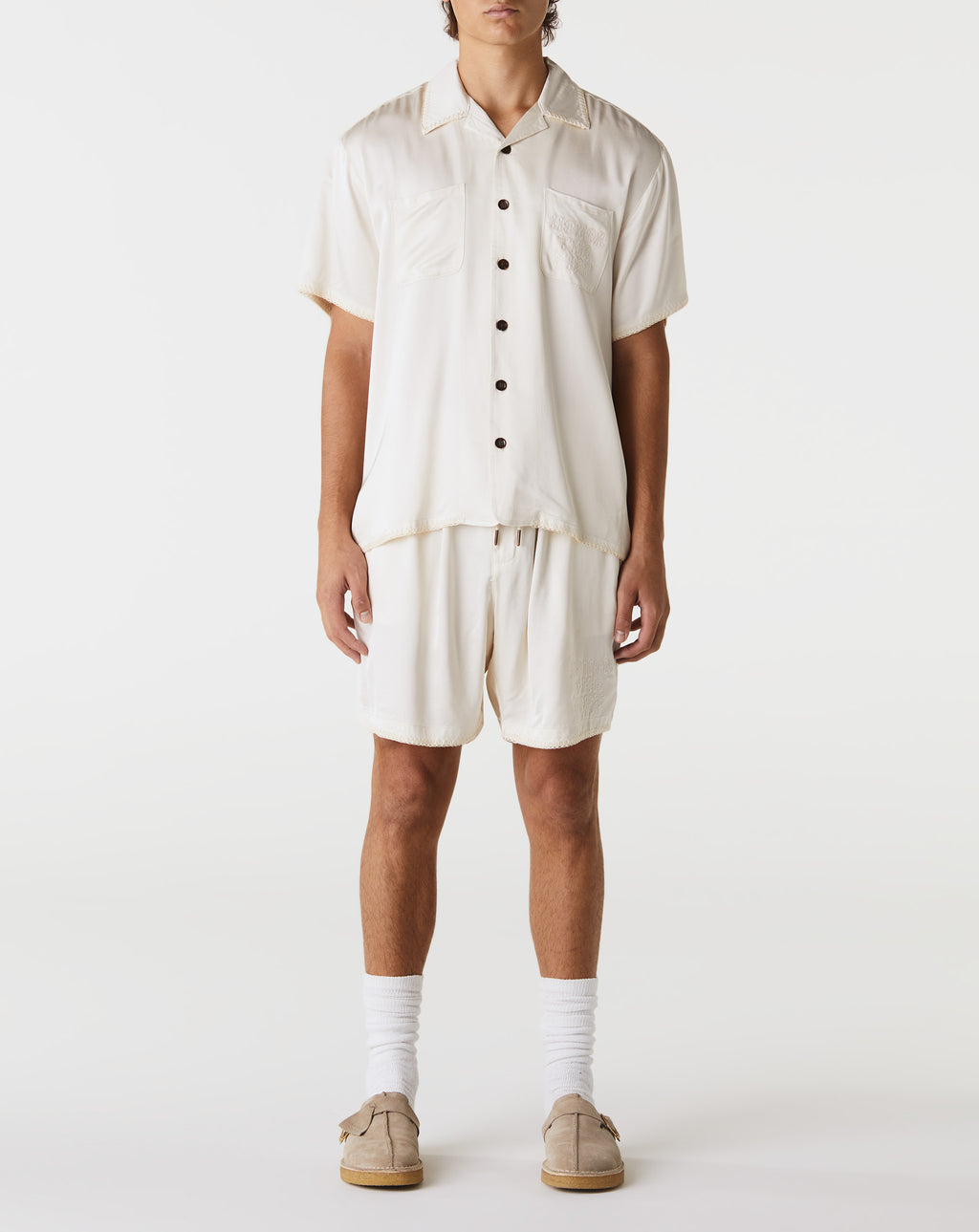 Honor The Gift Blanket Stitch Shorts - Rule of Next Apparel