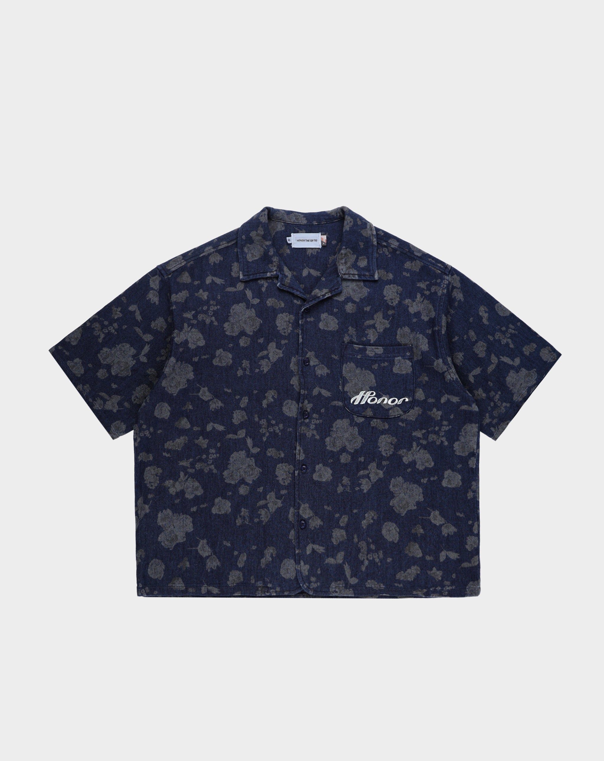 Honor The Gift Indigo Floral Camp Shirt - Rule of Next Apparel