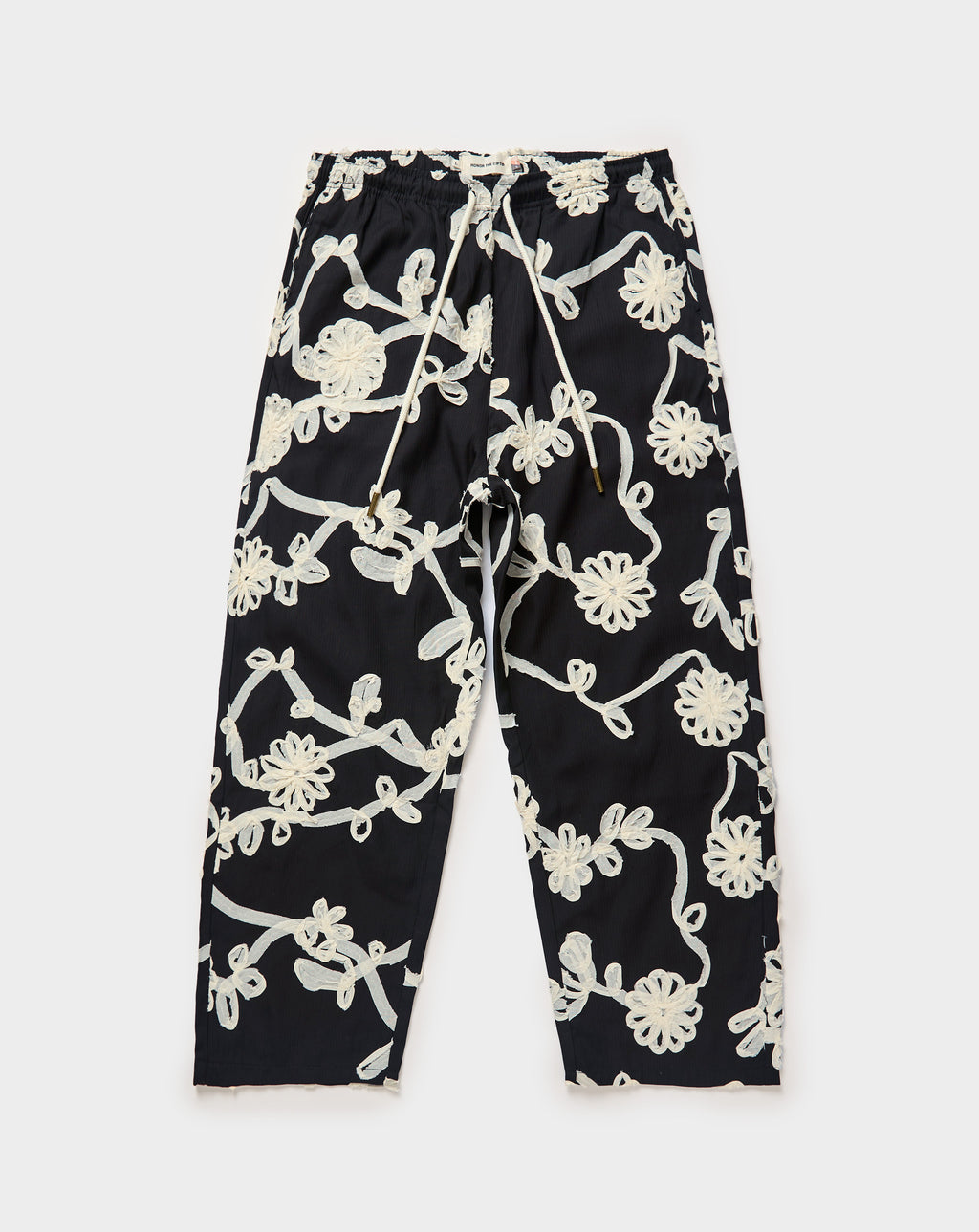 Honor The Gift Floral Ribbon Ankle Pants. Underground Apparel. Rule of Next Streetwear.