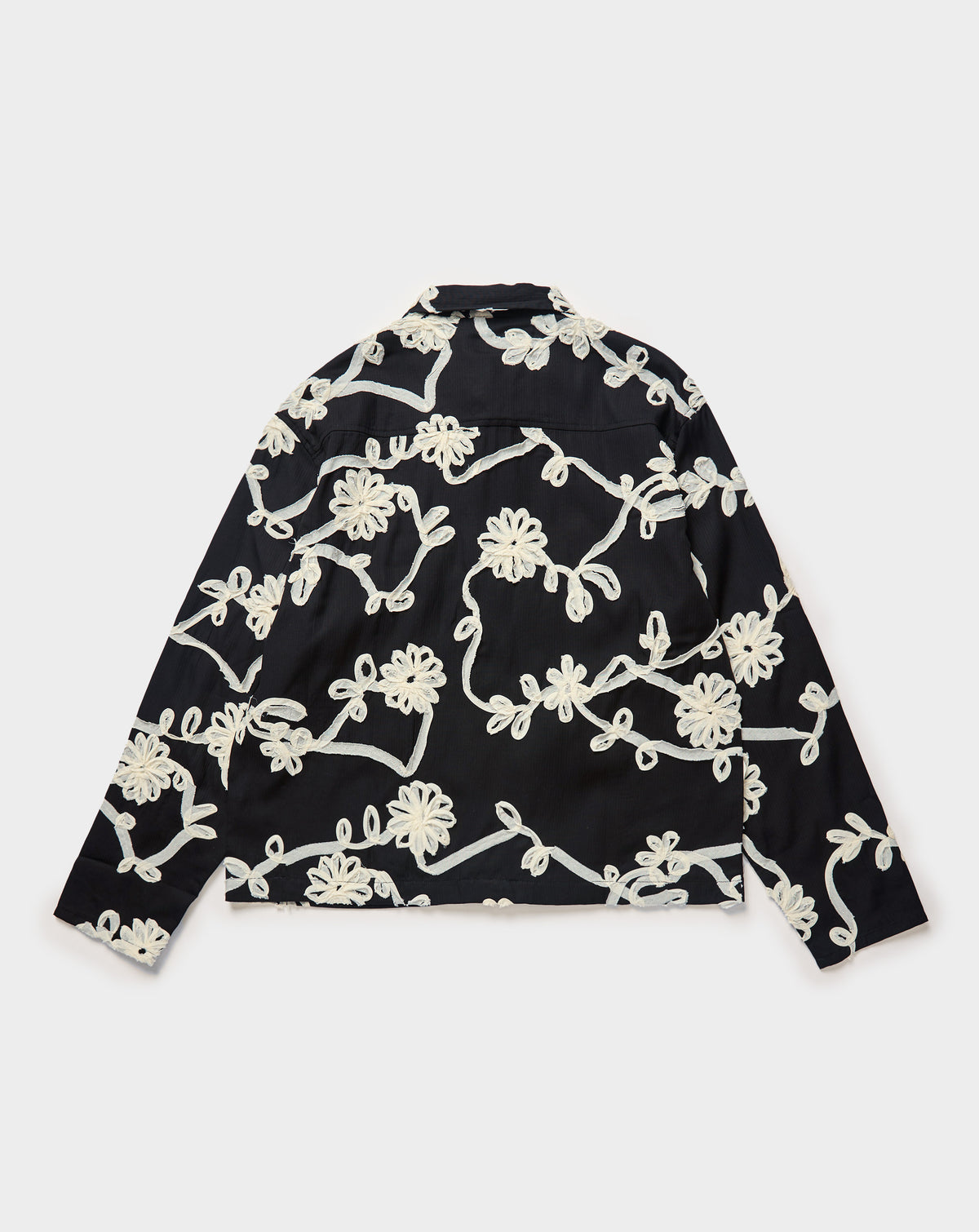 Floral Ribbon Button Up