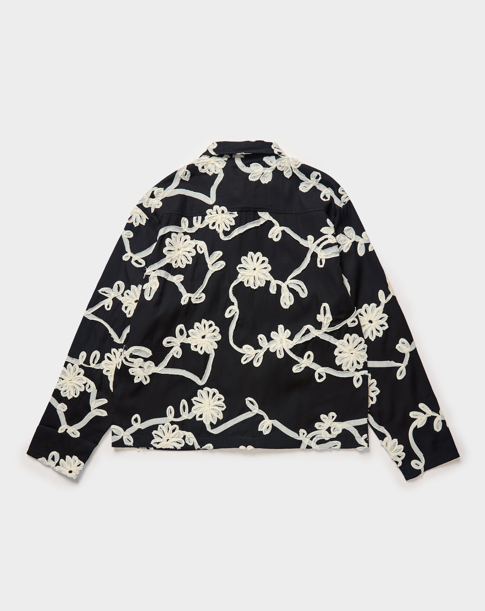 Floral Ribbon Button Up