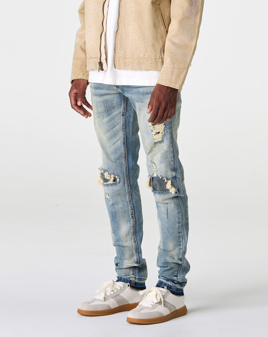 PRVT LBL Skinny Ripped Jean - Rule of Next Apparel