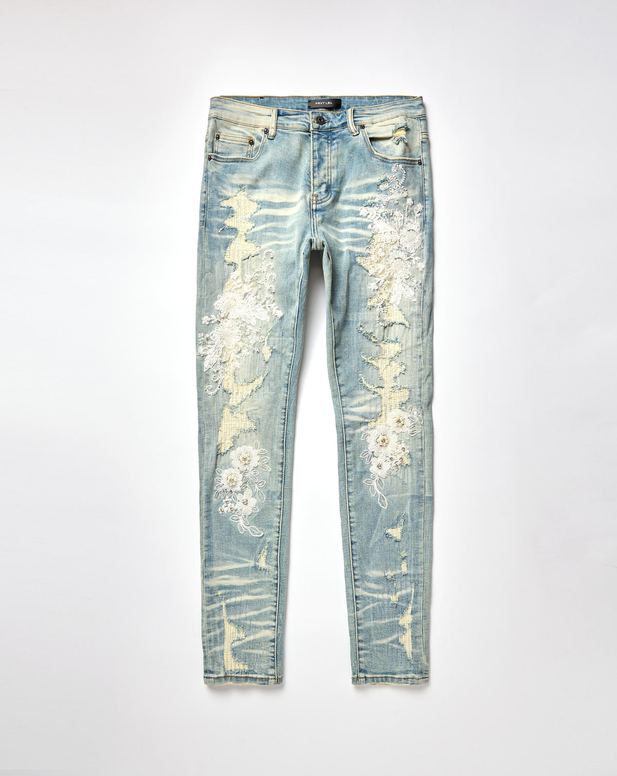 Floral Ripped Skinny Jean