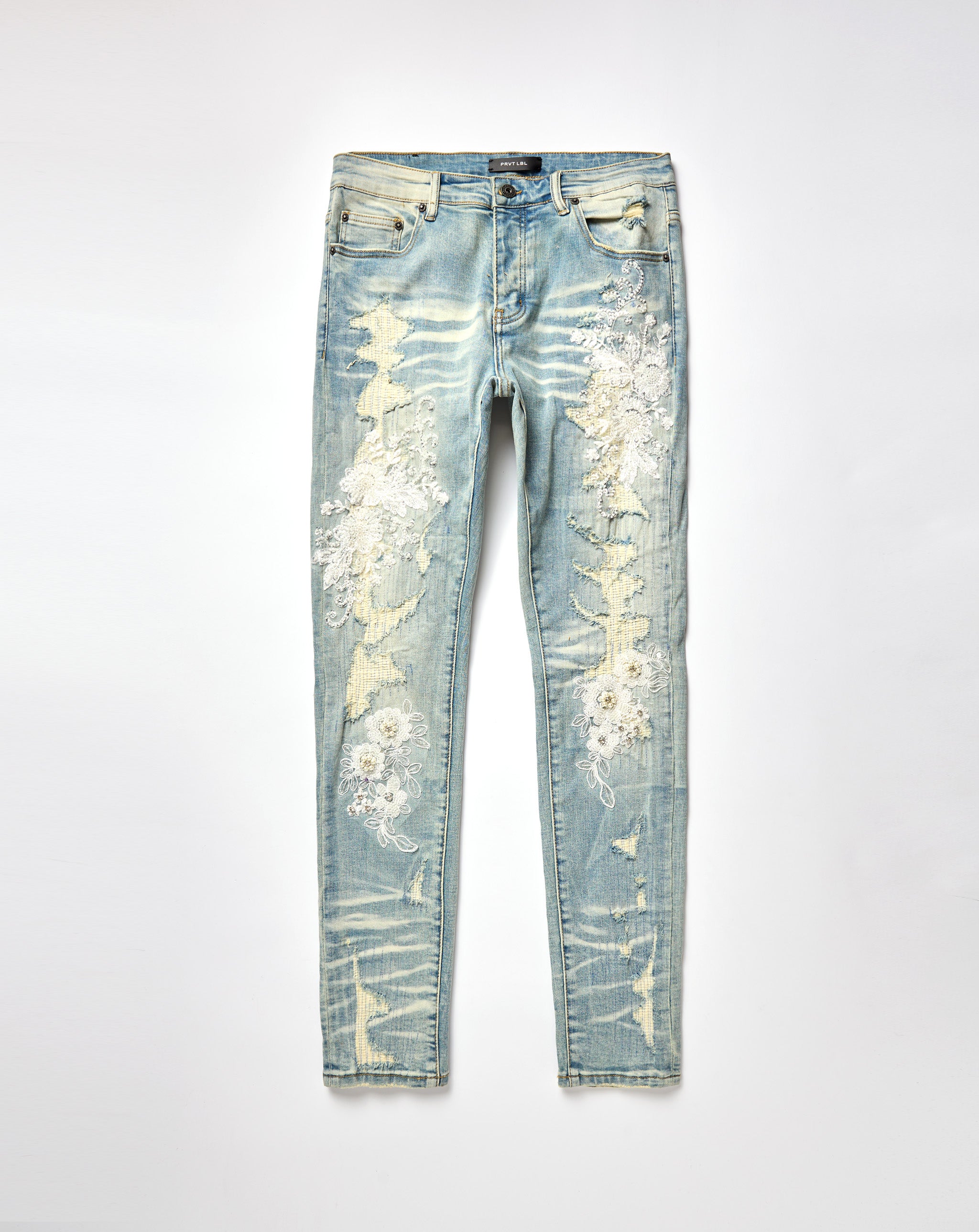 Floral Ripped Skinny Jean