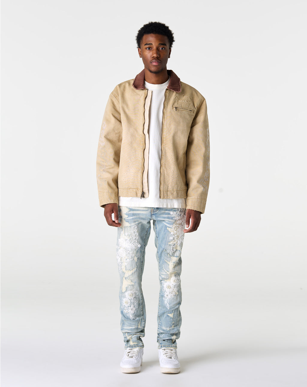 PRVT LBL Floral Ripped Skinny Jean - Rule of Next Apparel