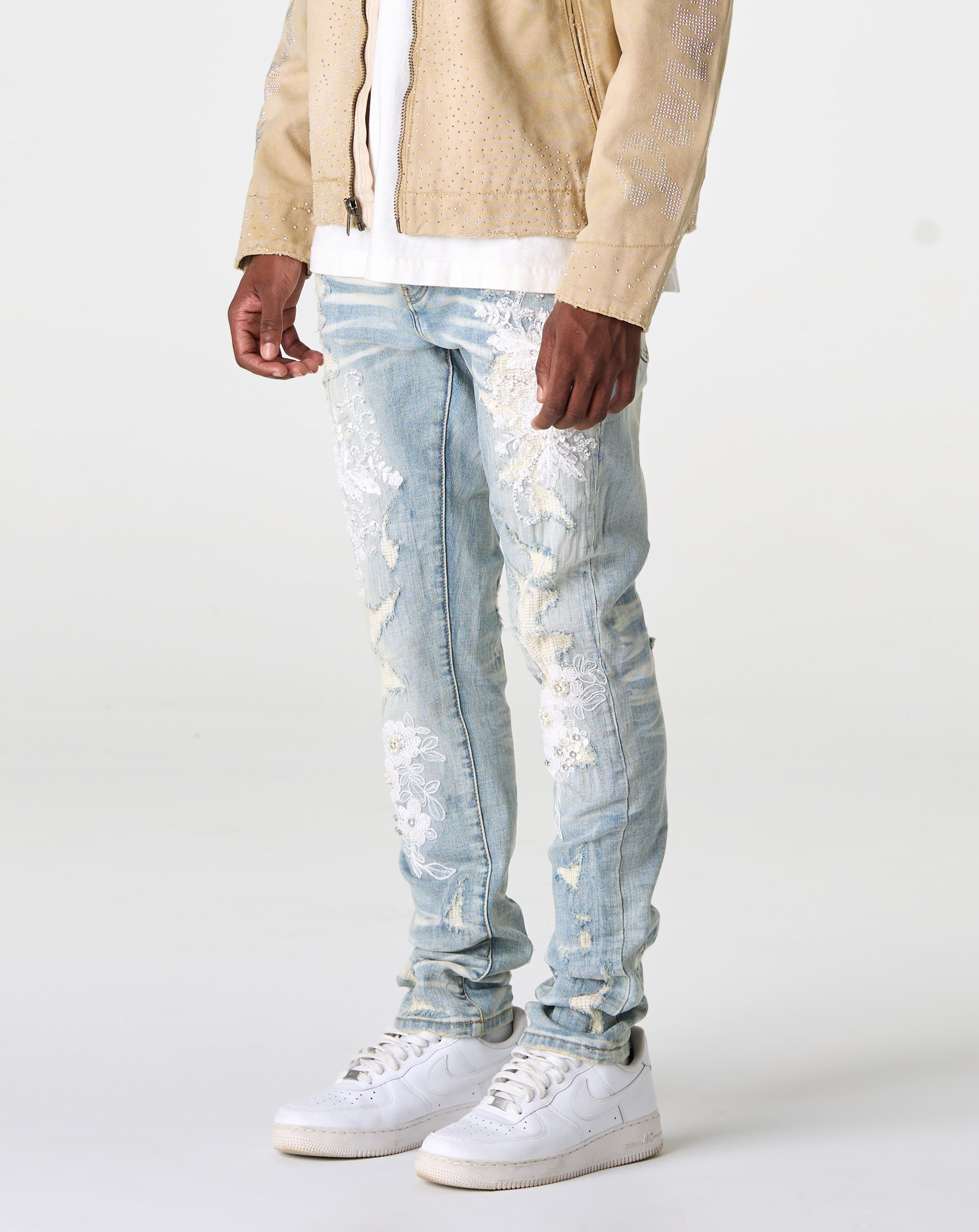 Floral Ripped Skinny Jean