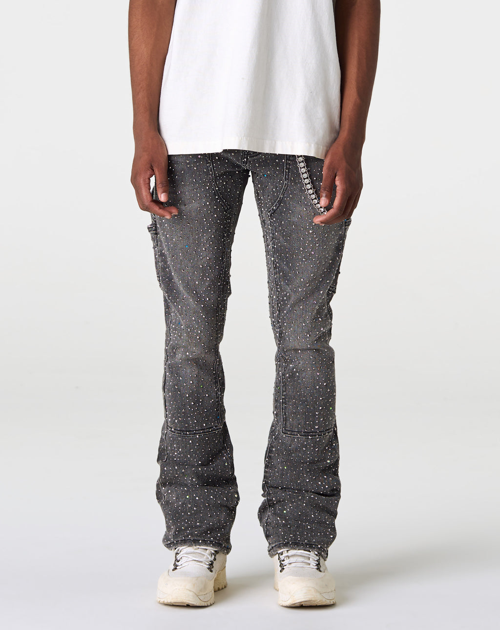 PRVT LBL Stacked Rhinestone Jean - Rule of Next Apparel