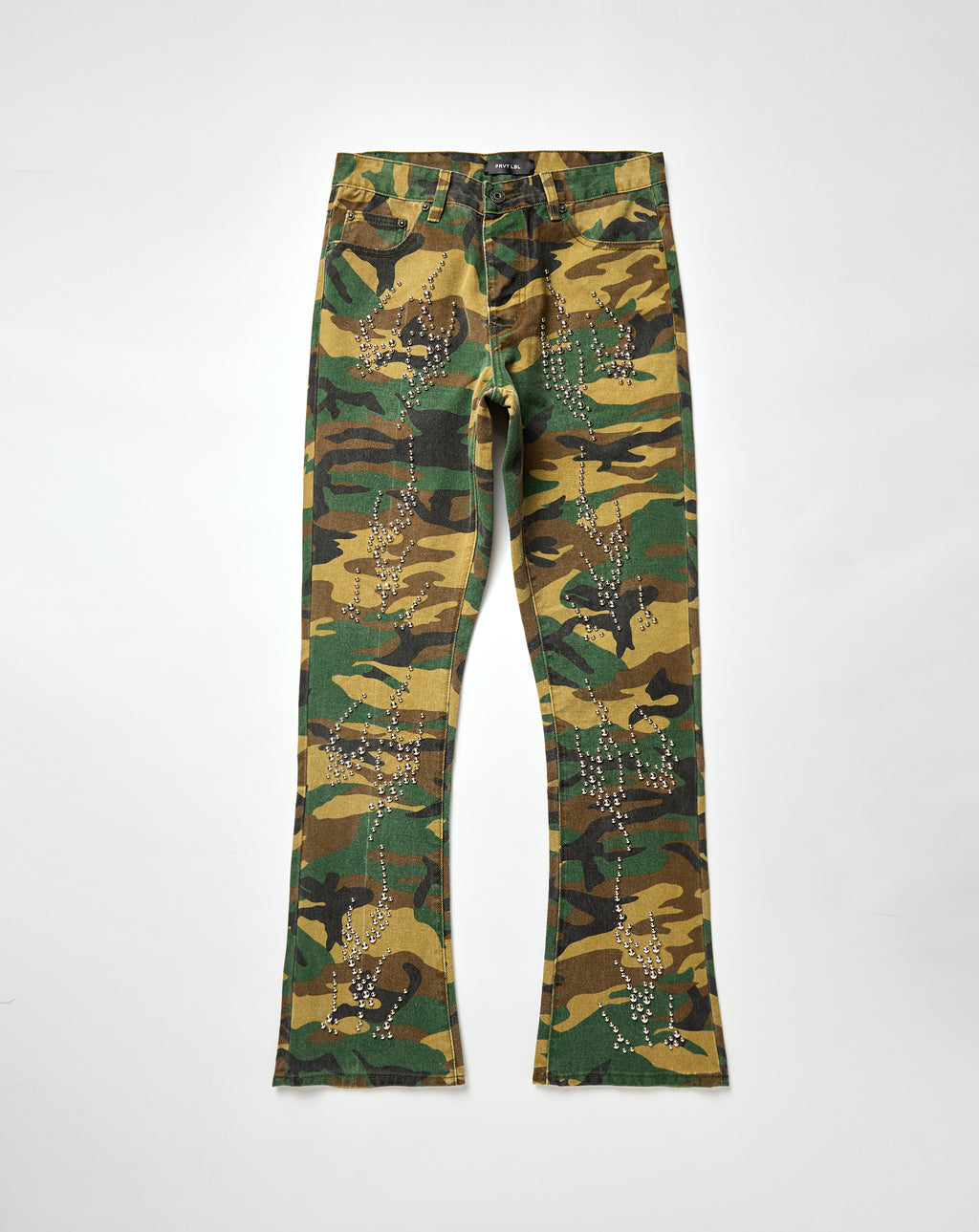 Stacked Camo Studded Pant