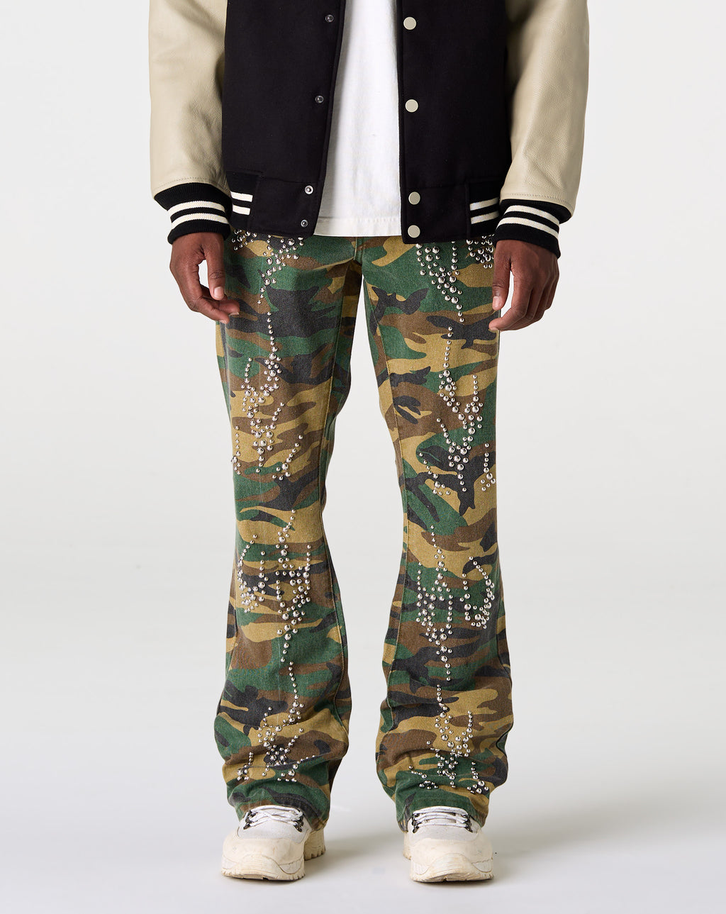 PRVT LBL Stacked Camo Studded Pant - Rule of Next Apparel