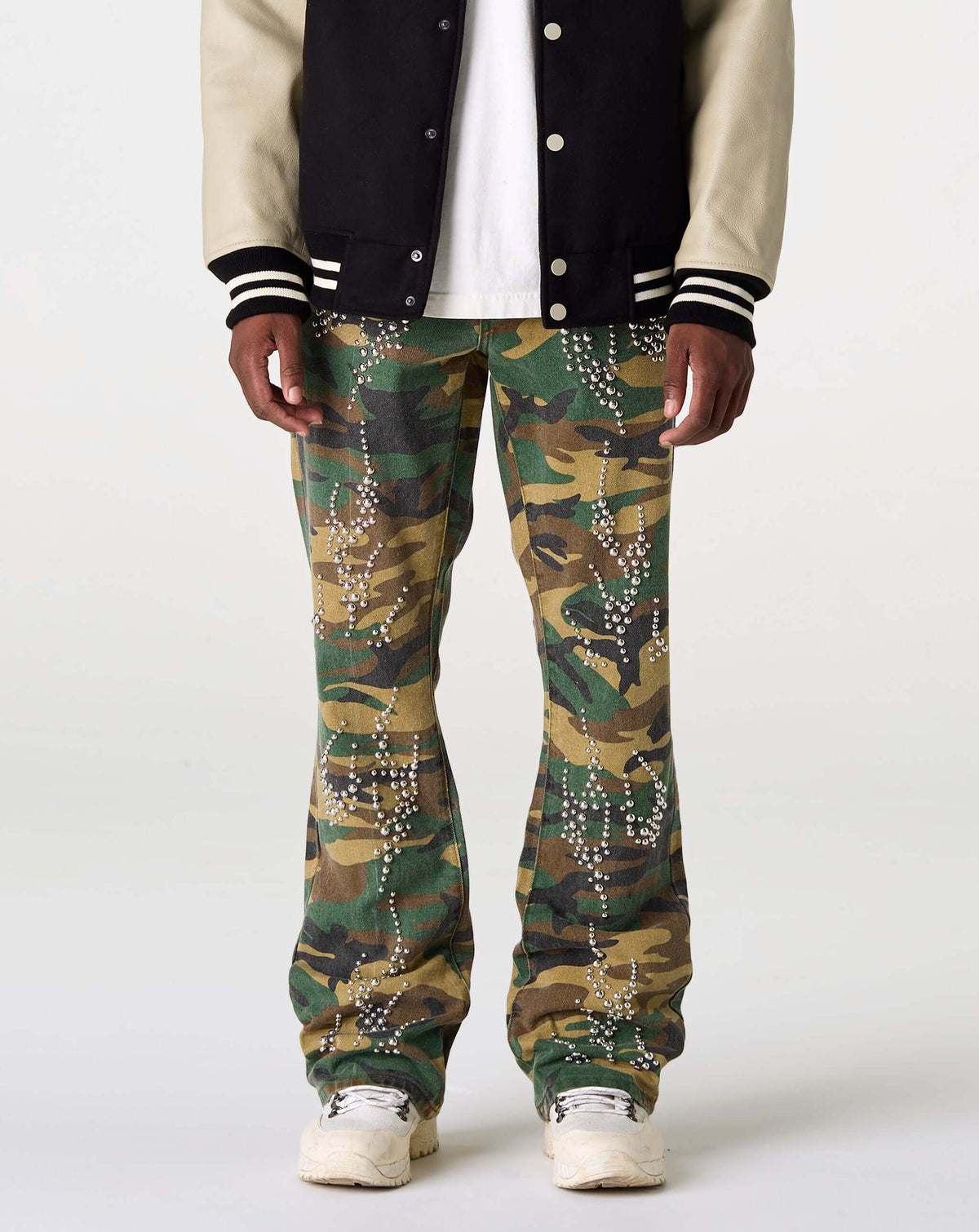 PRVT LBL Stacked Camo Studded Pant