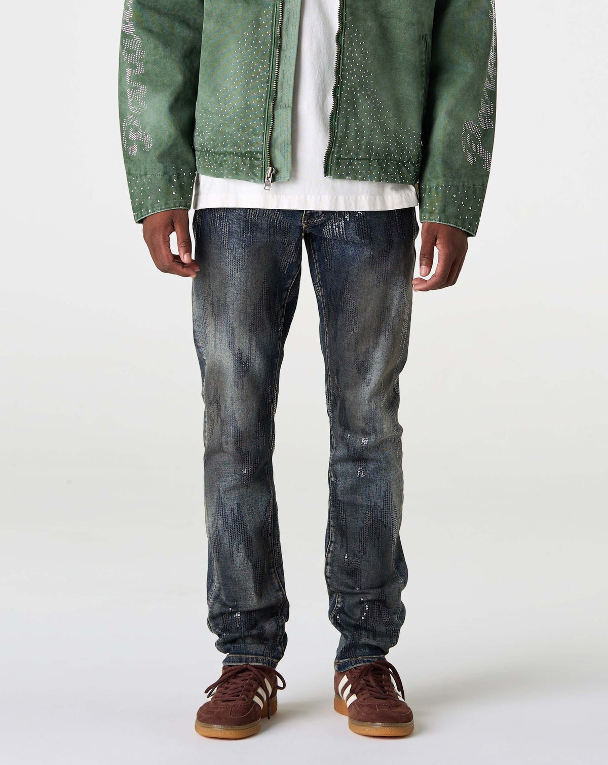 PRVT LBL Skinny Sequence Jean in Washed Vintage