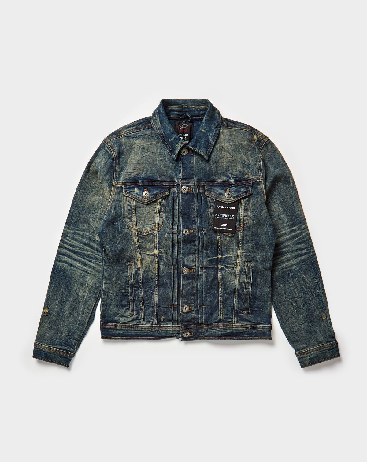 Jordan Craig Washed Denim Jacket. Underground Apparel. Rule of Next Streetwear.