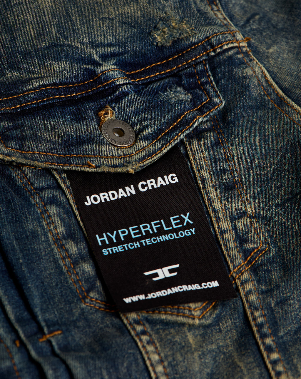 Jordan Craig Washed Denim Jacket. Underground Apparel. Rule of Next Streetwear.