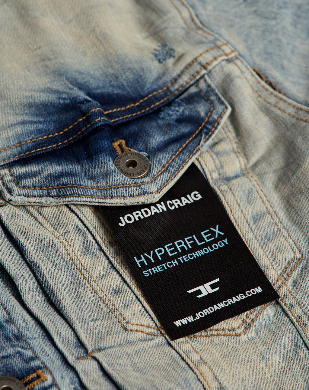 Jordan Craig Washed Denim Jacket. Underground Apparel. Rule of Next Streetwear.