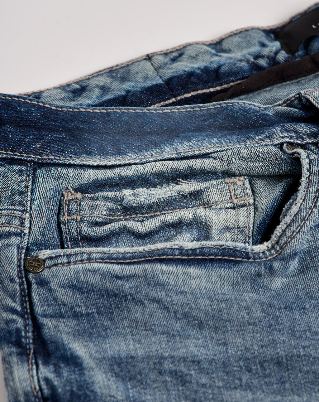 Washed Stacked Denim