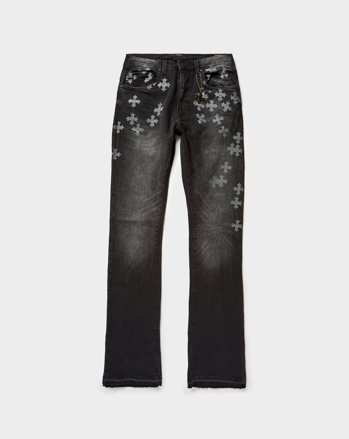 Jordan Craig Cross Stacked Jeans in Black Shadow