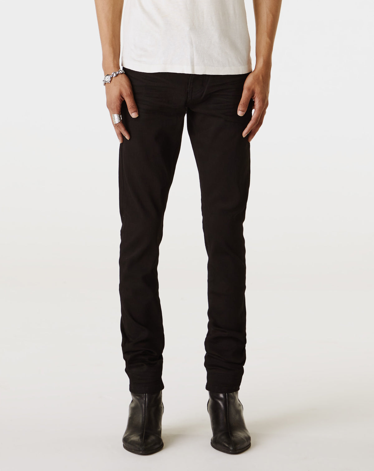 PRVT LBL Skinny Fit Denim in Jet Black