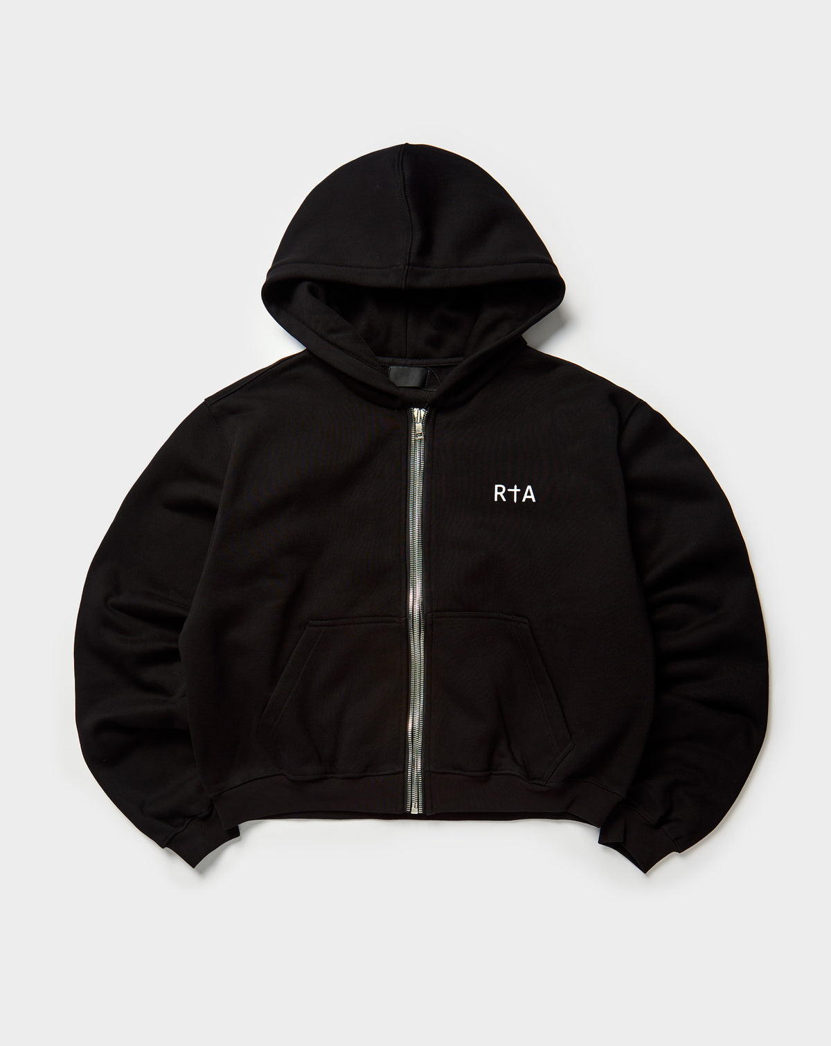 Kaen Cropped Zip Up Hoodie