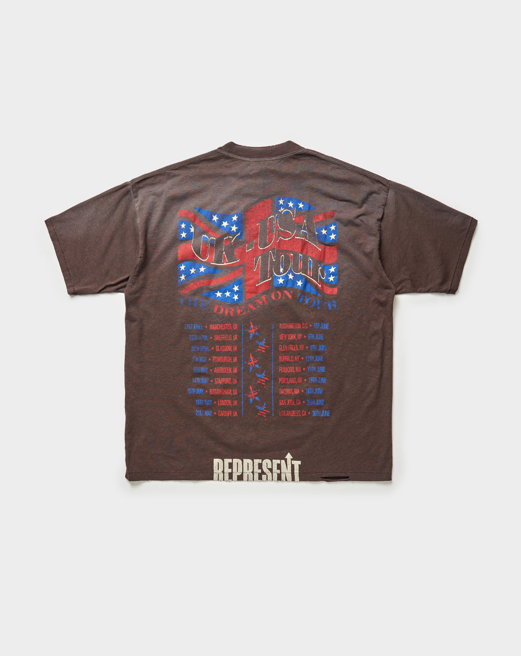 Represent Dream On Tour T-Shirt. Underground Apparel. Rule of Next Streetwear.