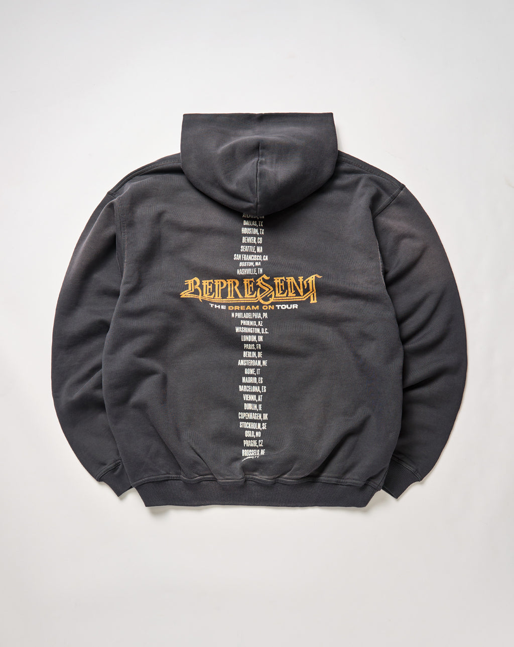 Represent Golden Tour Hoodie. Underground Apparel. Rule of Next Streetwear.