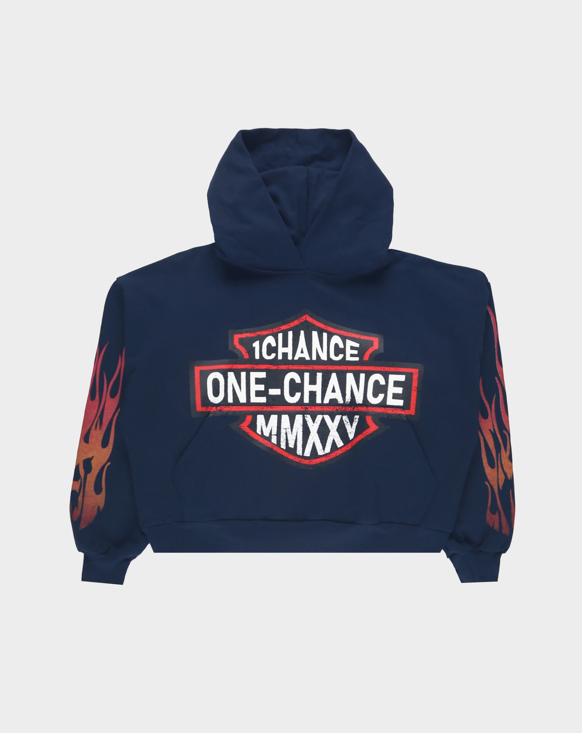 One Chance MMXXV Flame Hoodie - Rule of Next Apparel