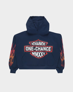 One Chance MMXXV Flame Hoodie - Rule of Next Apparel