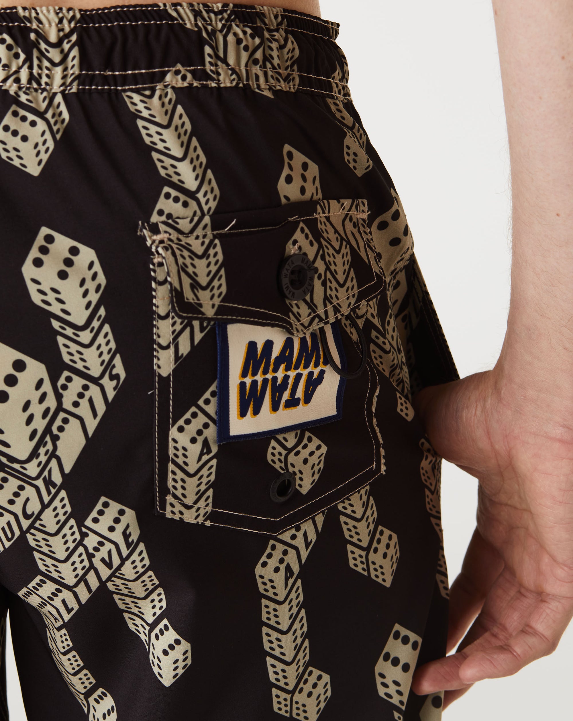 Mami Wata Dice Robot Surf Trunk - Rule of Next Apparel