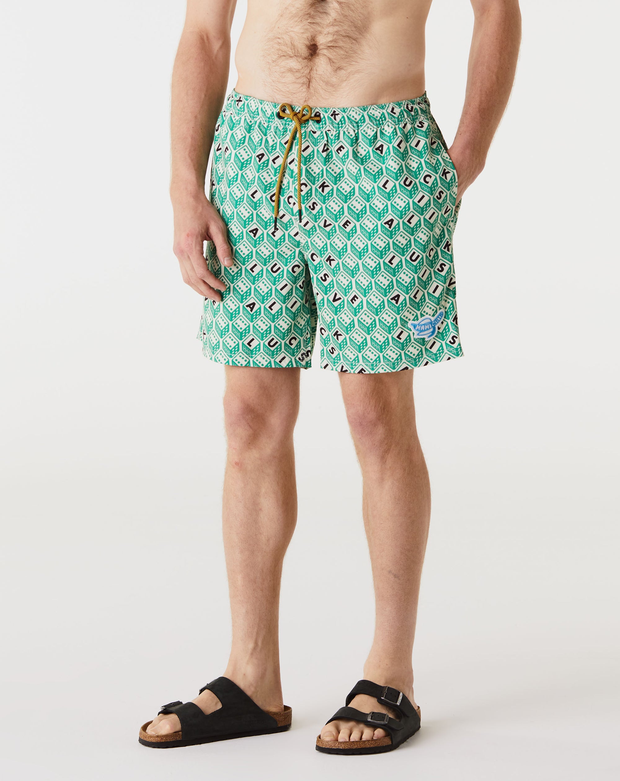 Mami Wata Luck Is Alive Surf Trunk - Rule of Next Apparel