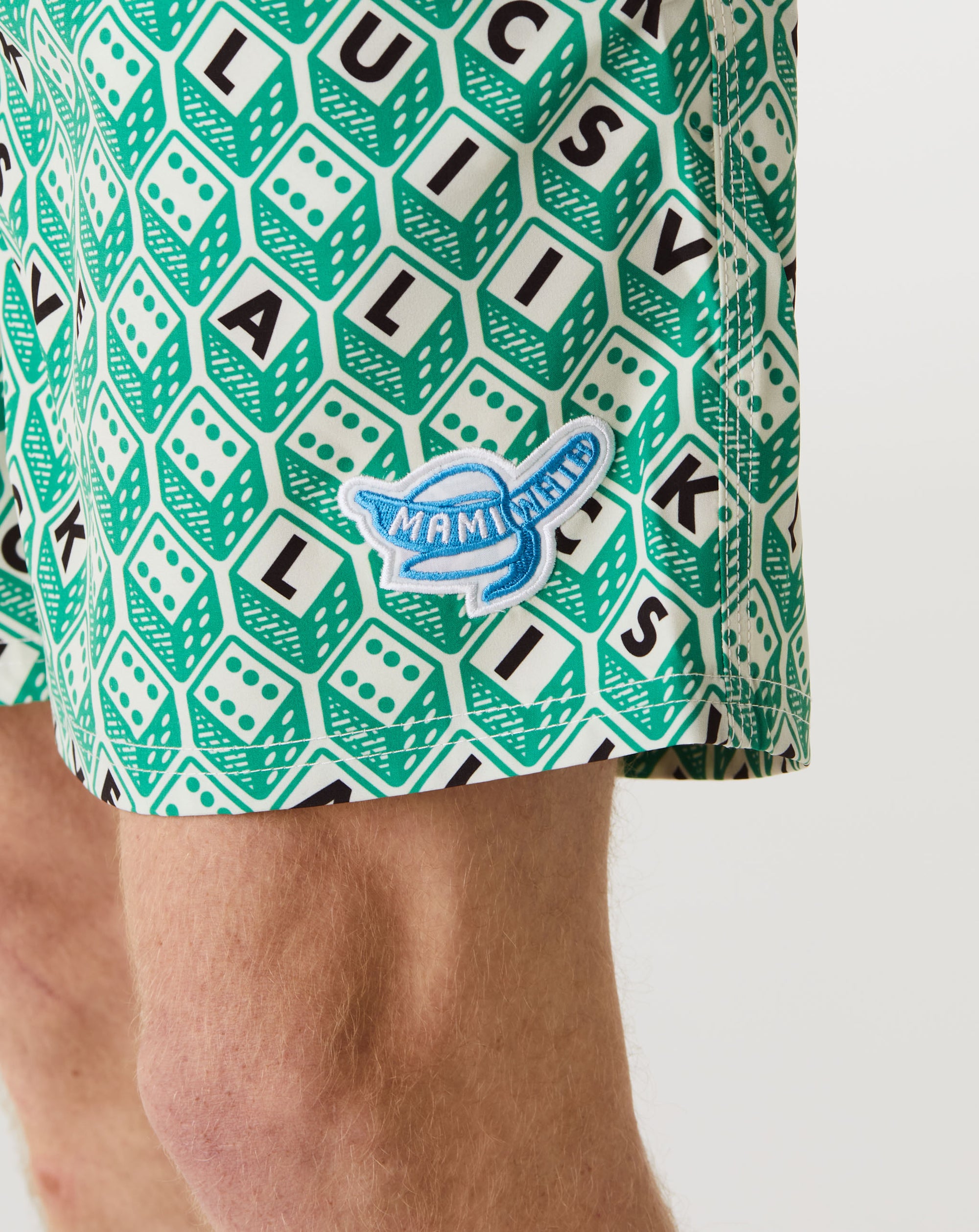 Mami Wata Luck Is Alive Surf Trunk - Rule of Next Apparel