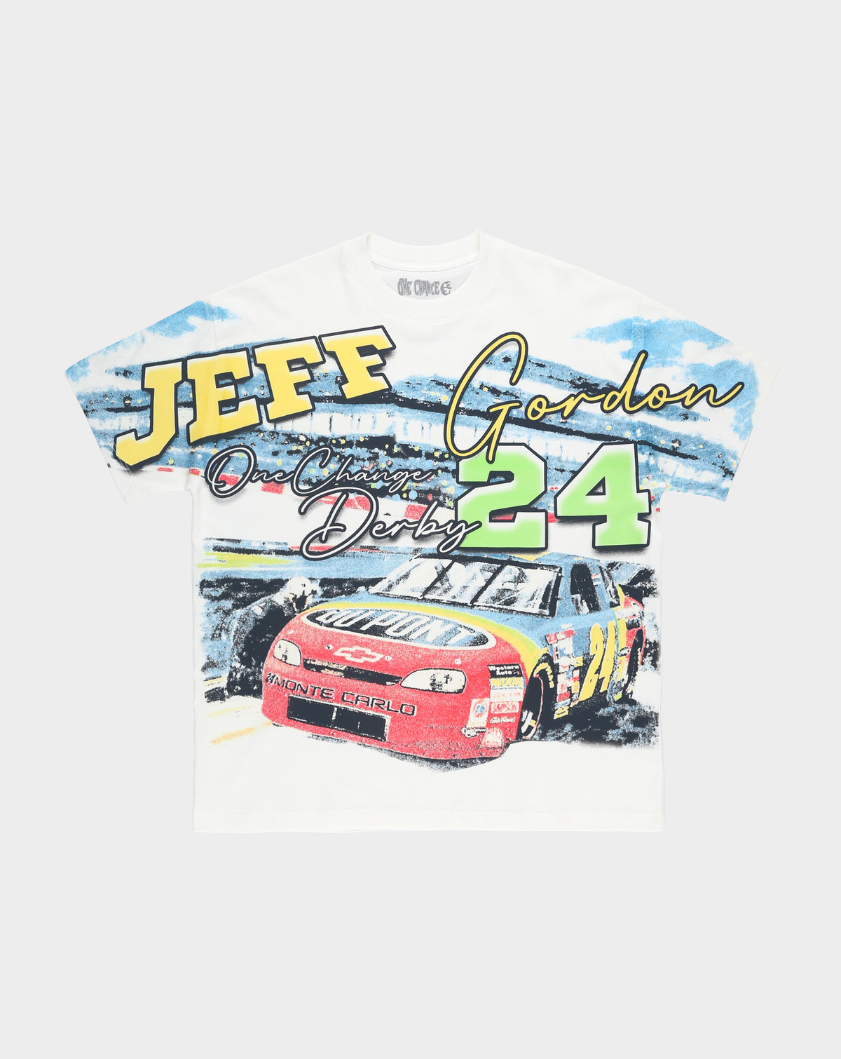 One Chance Nascar Jumbo Print T-Shirt - Rule of Next Apparel