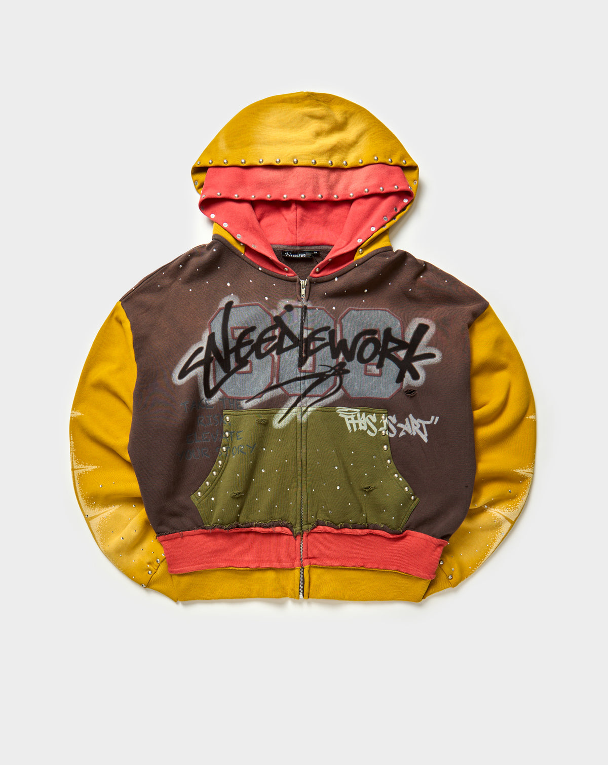 Needlework This Is Art Hoodie in Multi