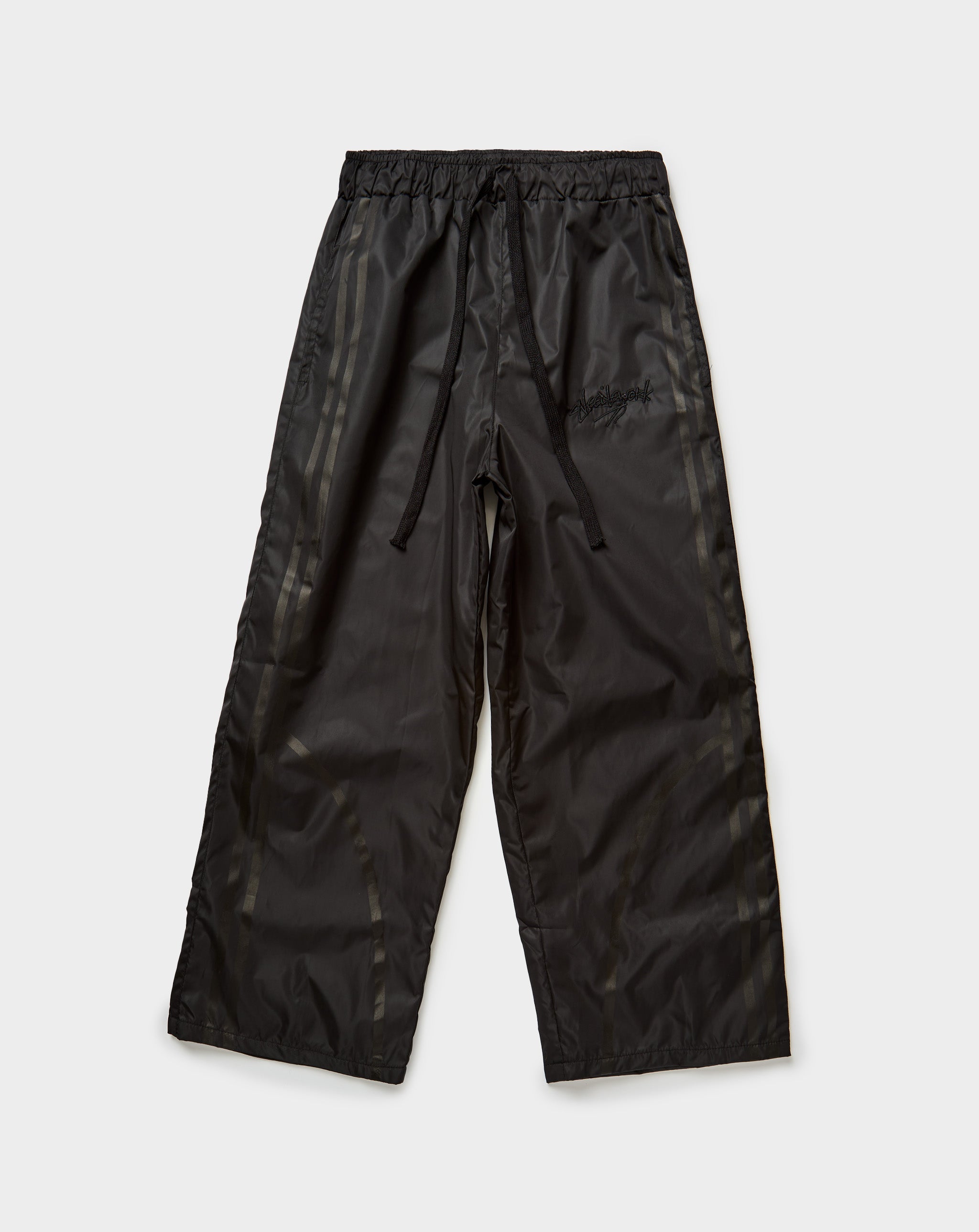 Needlework Blackout Nylon Pants Black. Underground Apparel. Rule of Next Streetwear.