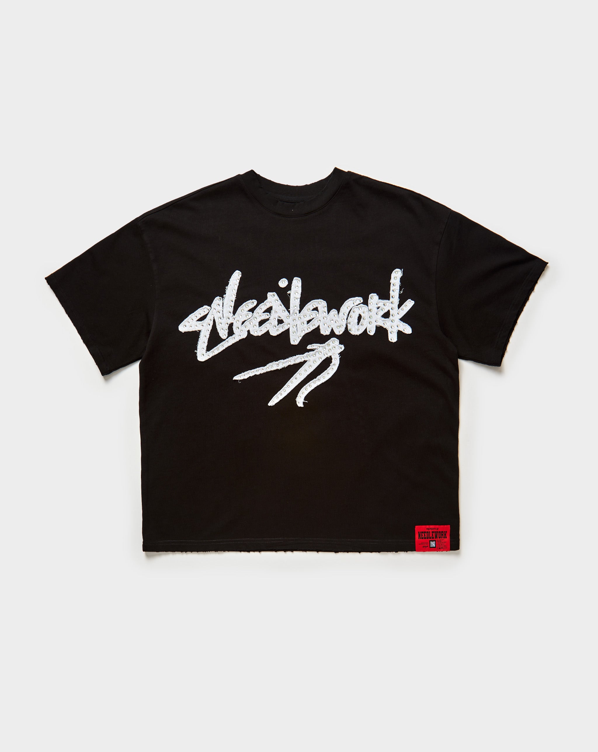 Needlework Rhinestone Signature Logo T-Shirt. Underground Apparel. Rule of Next Streetwear.