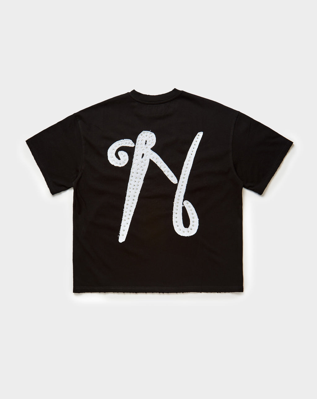 Needlework Rhinestone Signature Logo T-Shirt. Underground Apparel. Rule of Next Streetwear.