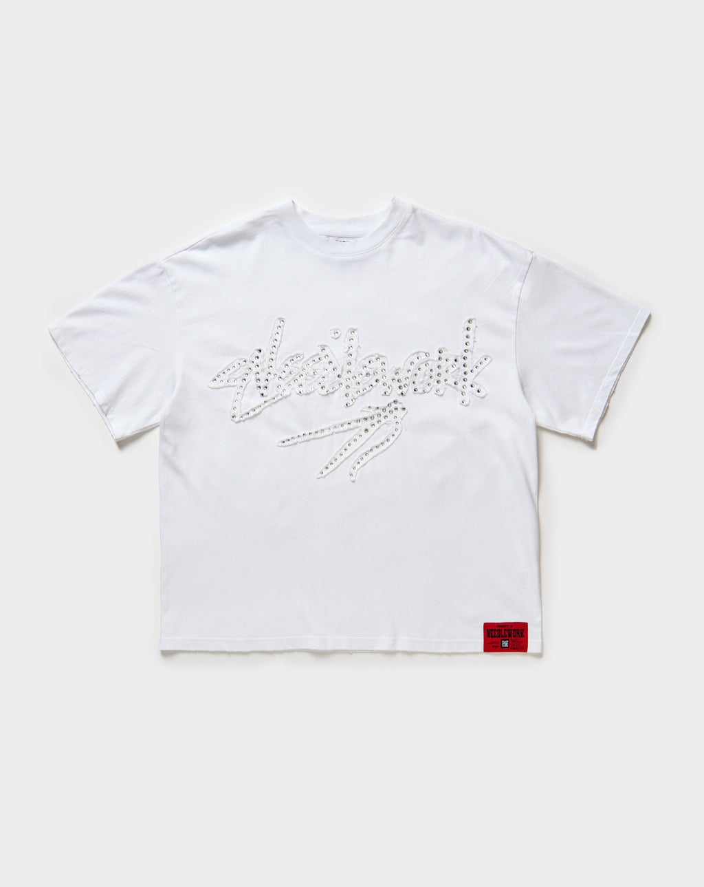 Needlework Rhinestone Signature Logo T-Shirt. Underground Apparel. Rule of Next Streetwear.