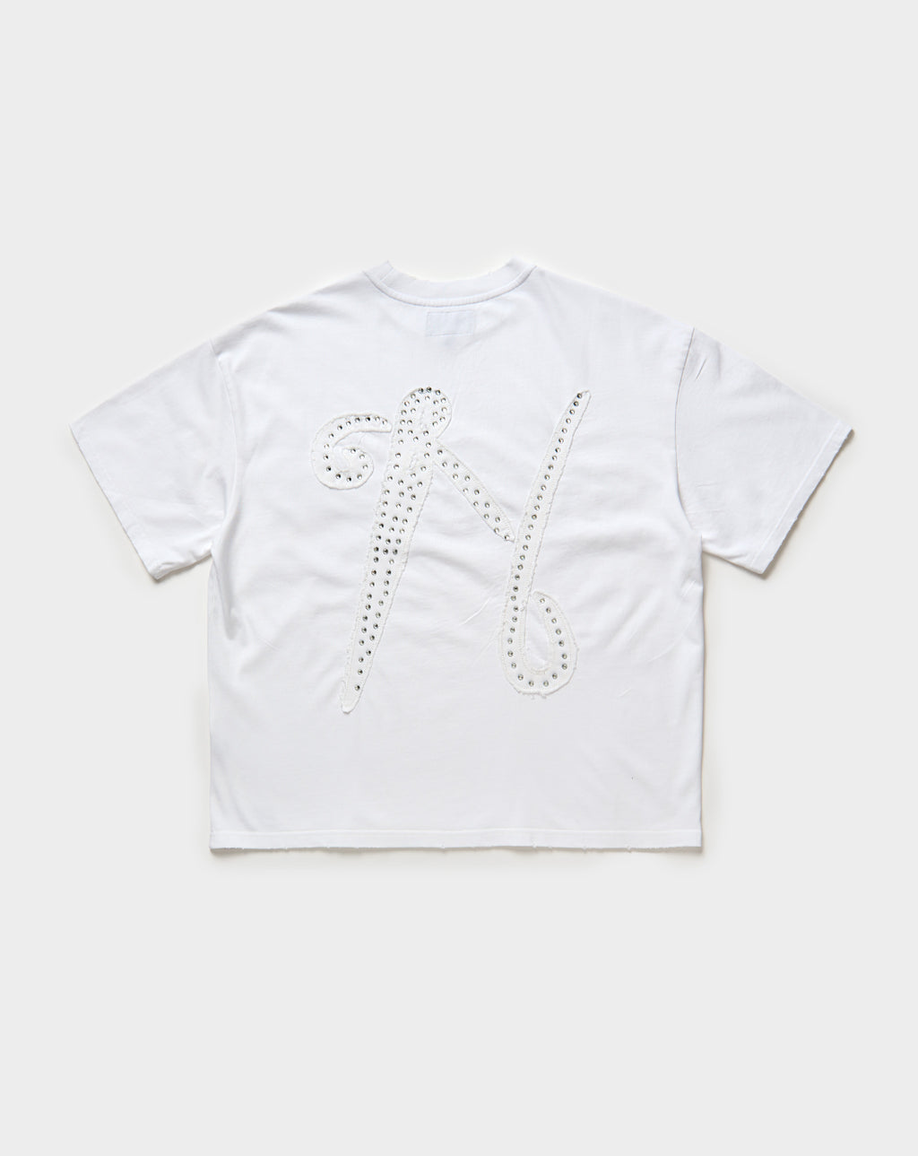 Needlework Rhinestone Signature Logo T-Shirt. Underground Apparel. Rule of Next Streetwear.
