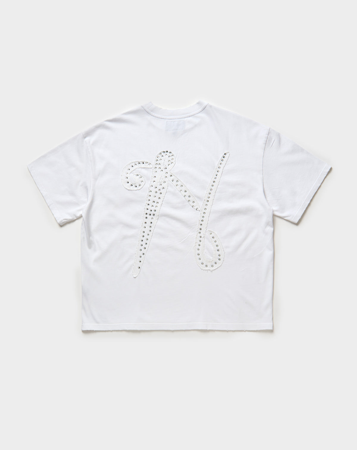 Needlework Rhinestone Signature Logo T-Shirt. Underground Apparel. Rule of Next Streetwear.