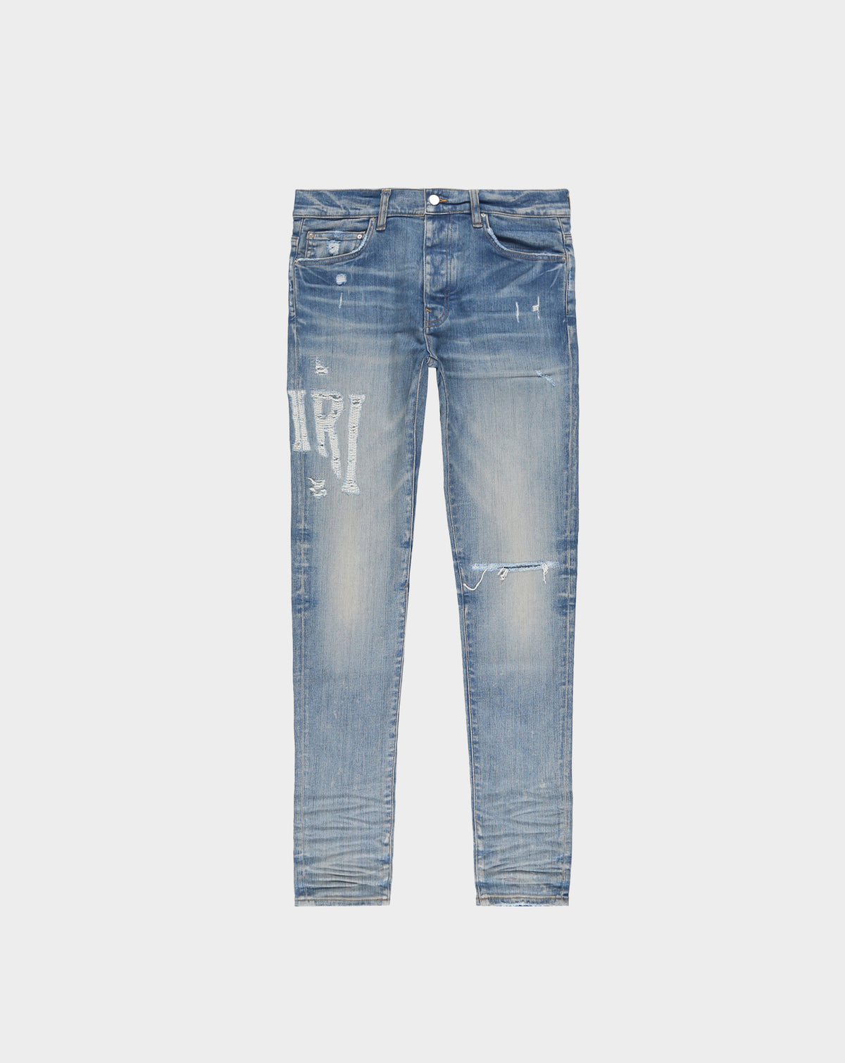 Amiri Distressed Amiri Logo Jean - Rule of Next Apparel