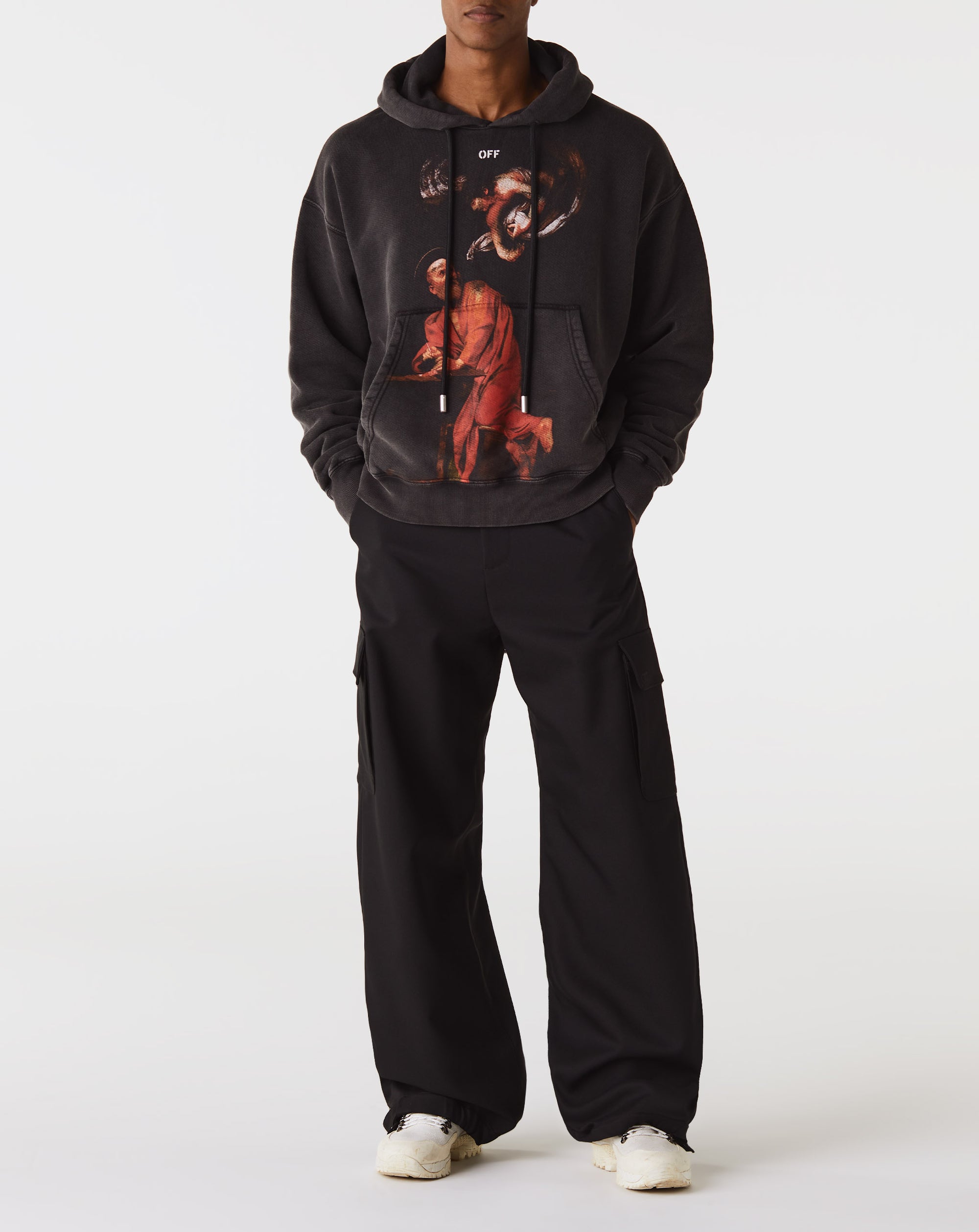 Off-White Embroidered Drill Cargo Pant - Rule of Next Apparel