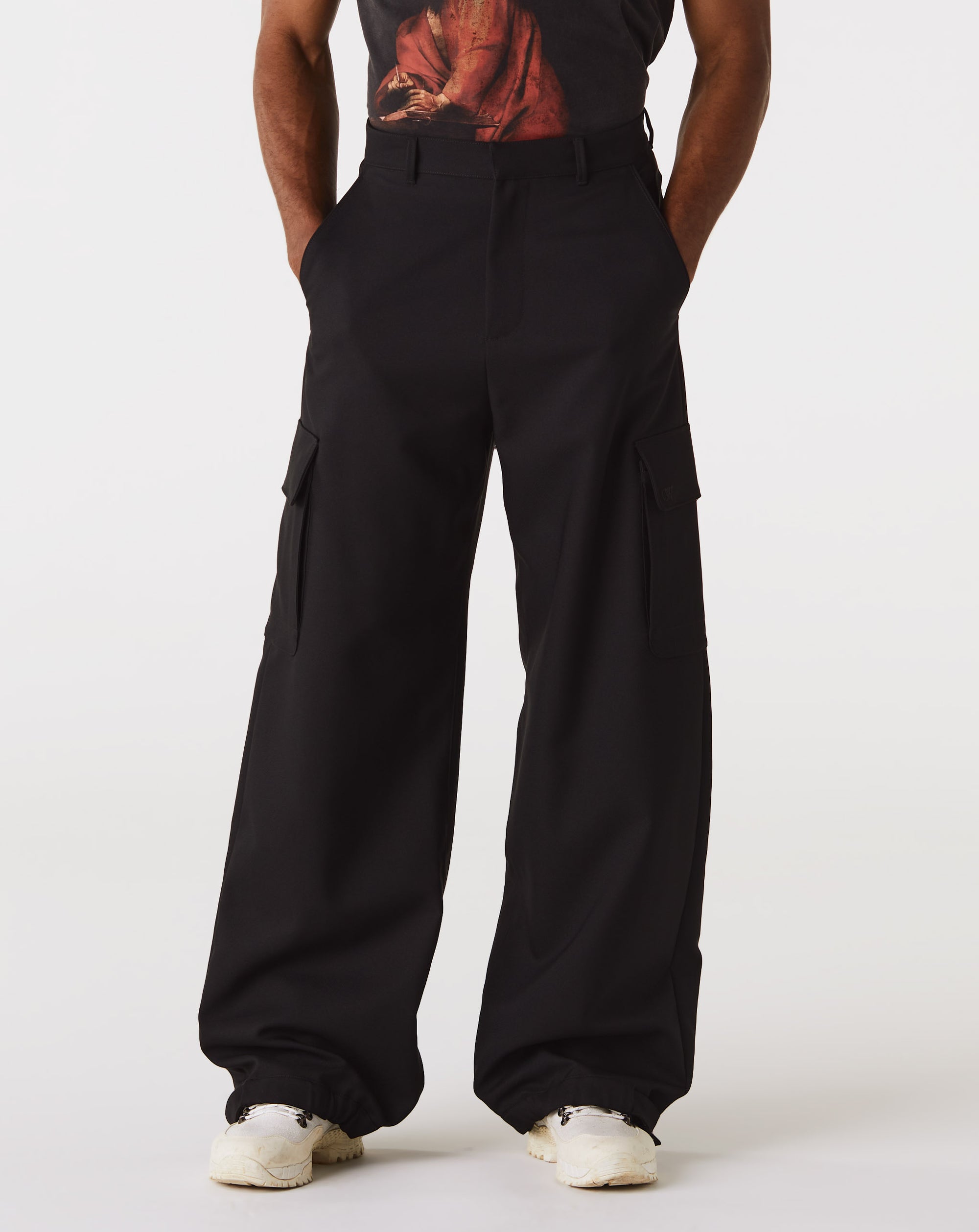Off-White Embroidered Drill Cargo Pant - Rule of Next Apparel