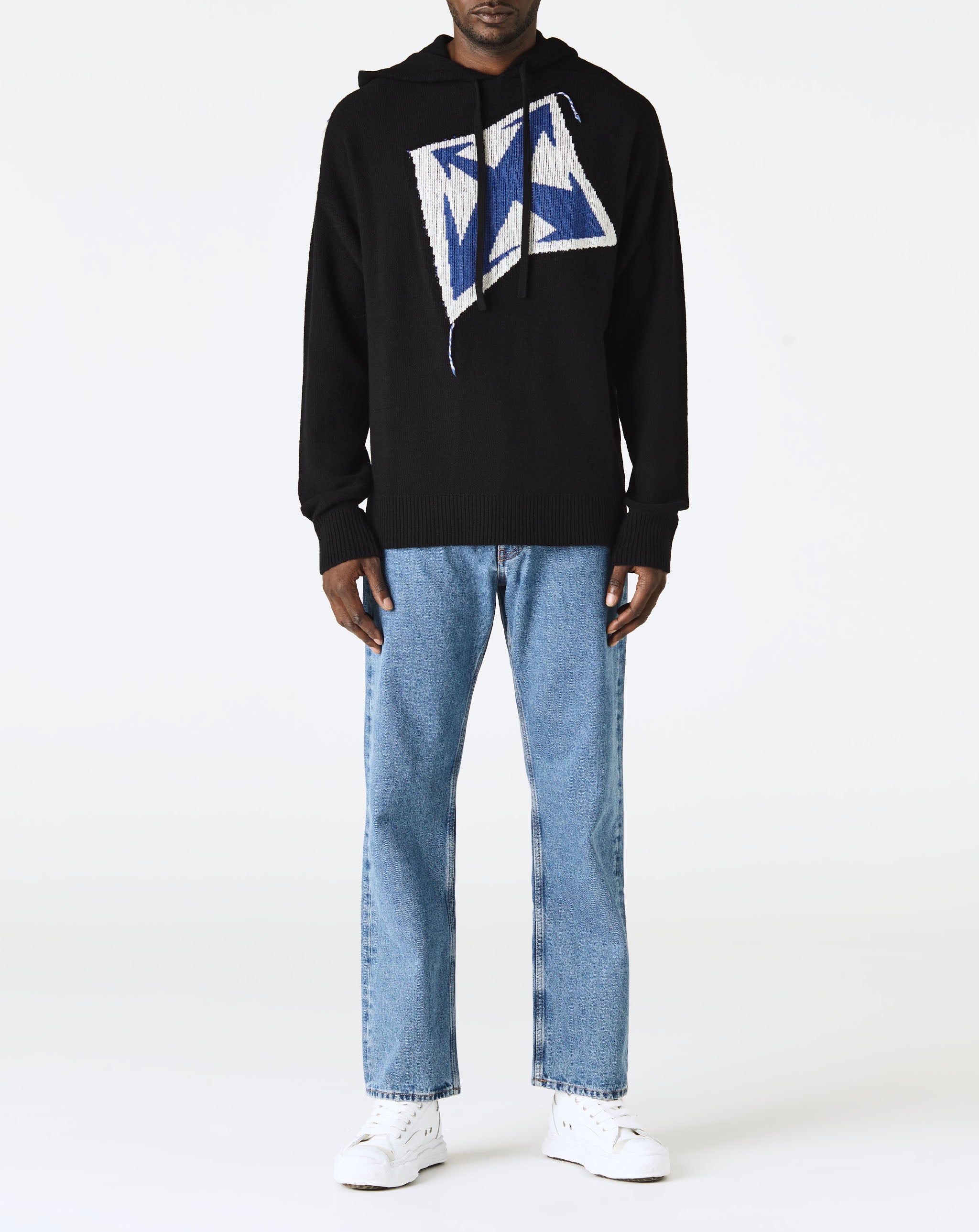 Off-White Thund Arrow Chunky Knit Hoodie - Rule of Next Apparel