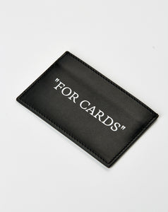 Off-White Quote Bookish Card Case - Rule of Next Accessories