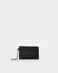 Off-White Quote Bookish Key Ring Card Case - Rule of Next Accessories
