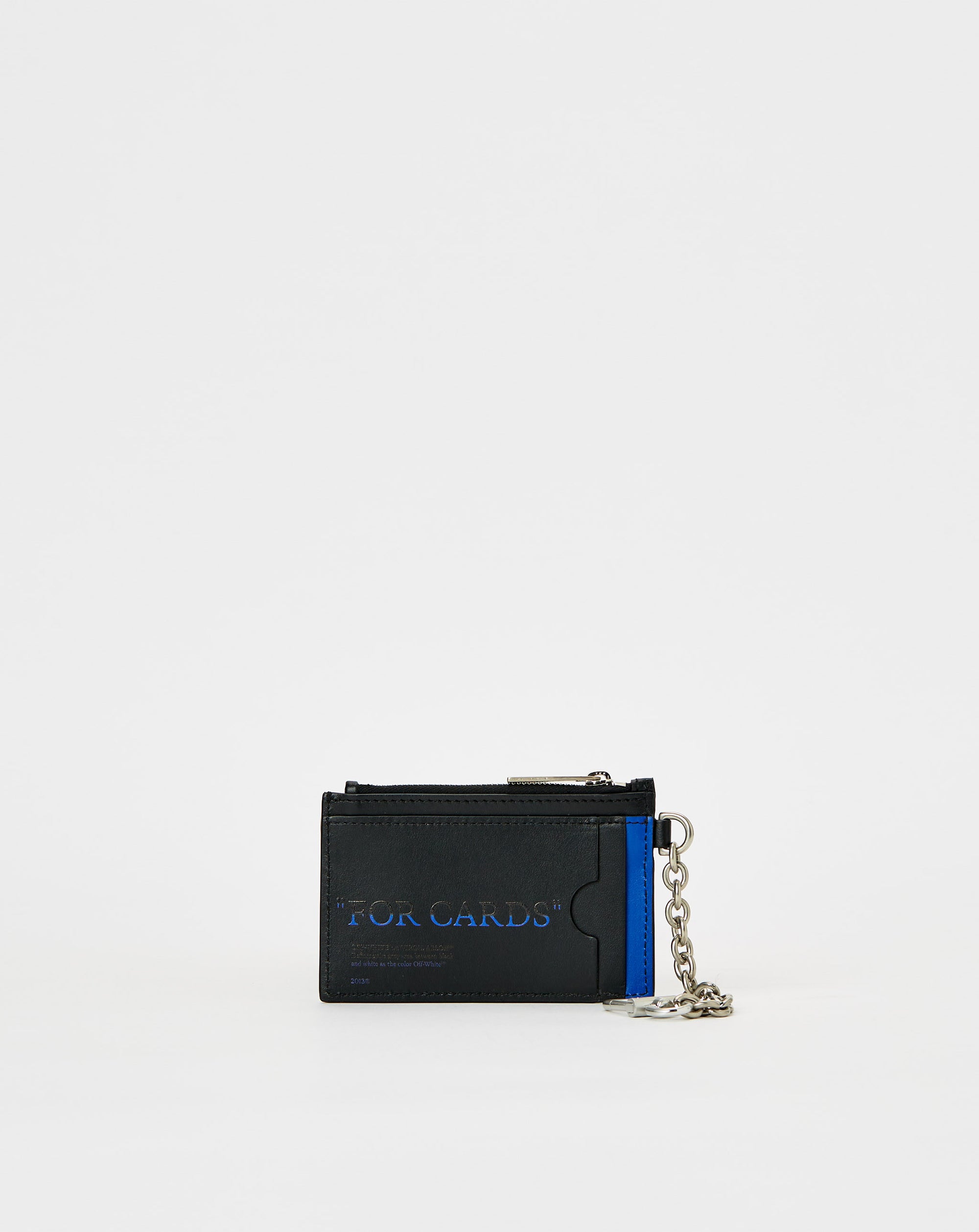 Off-White Quote Bookish Key Ring Card Case - Rule of Next Accessories