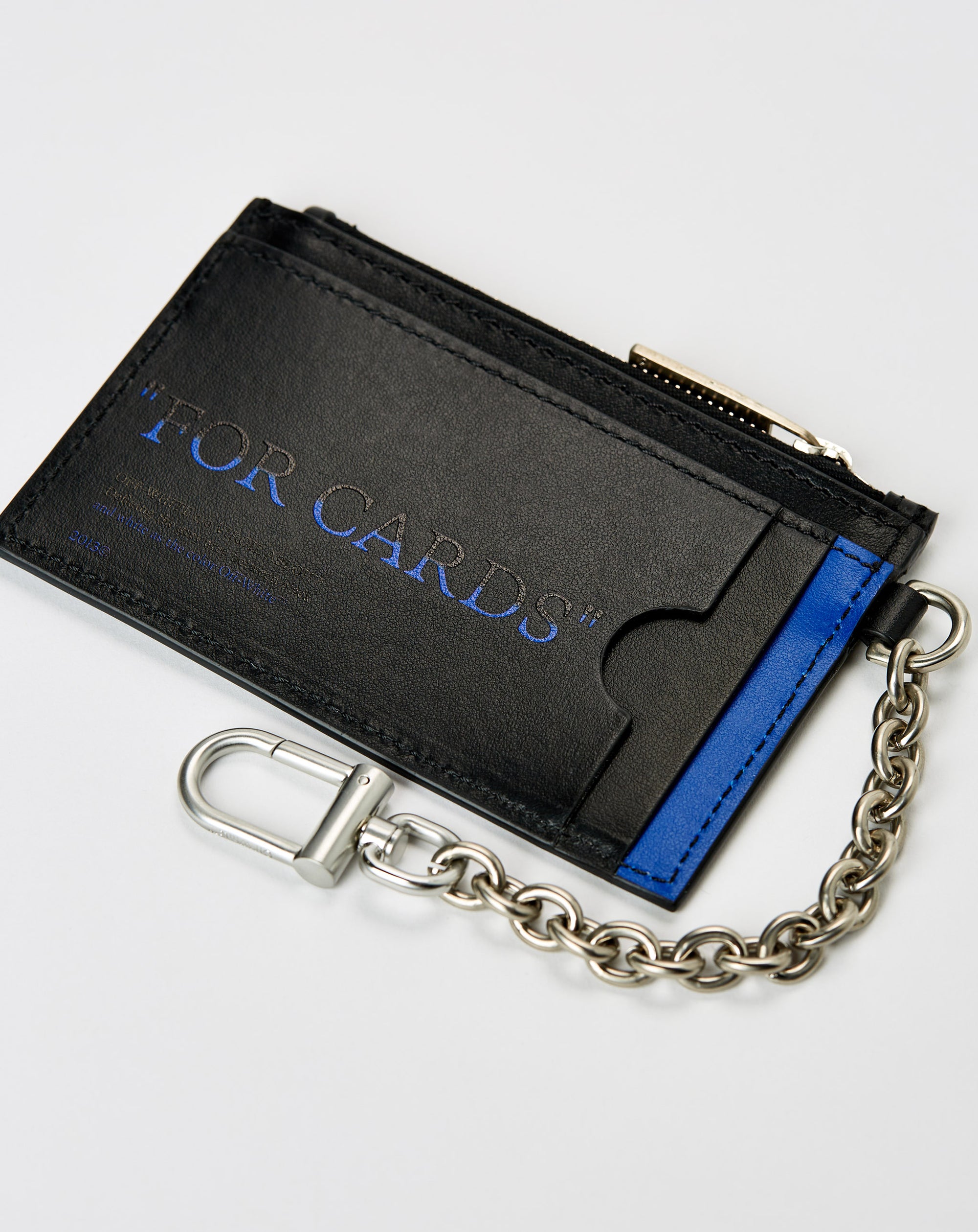 Off-White Quote Bookish Key Ring Card Case - Rule of Next Accessories