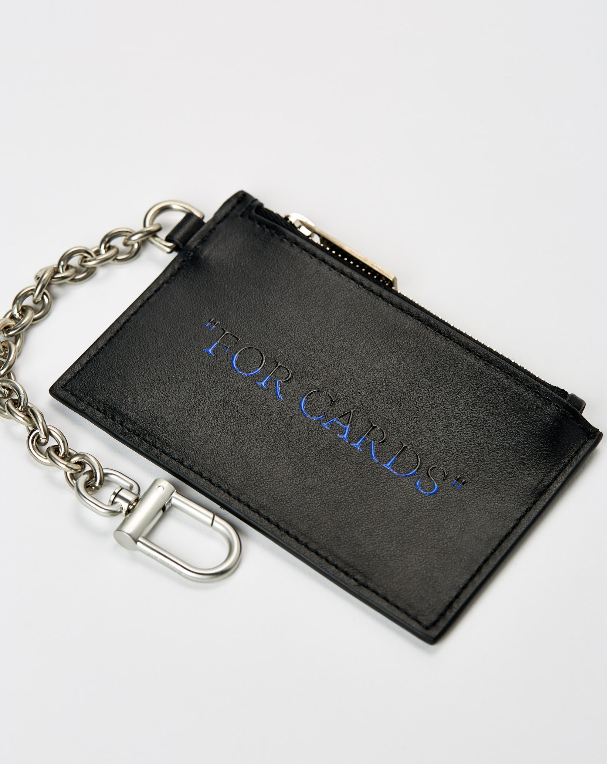 Off-White Quote Bookish Key Ring Card Case - Rule of Next Accessories