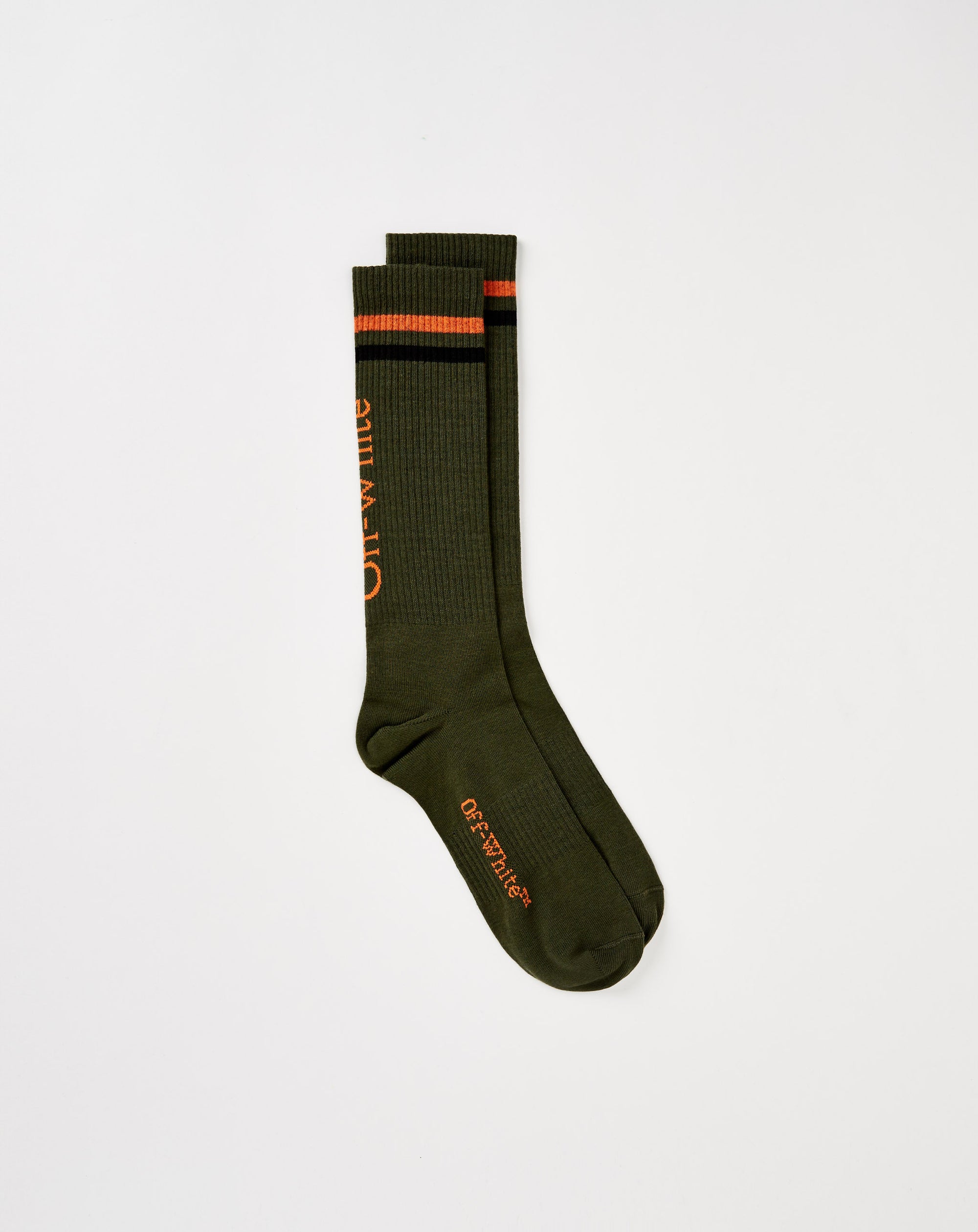Off-White Stripes Big Logo Long Socks - Rule of Next Accessories
