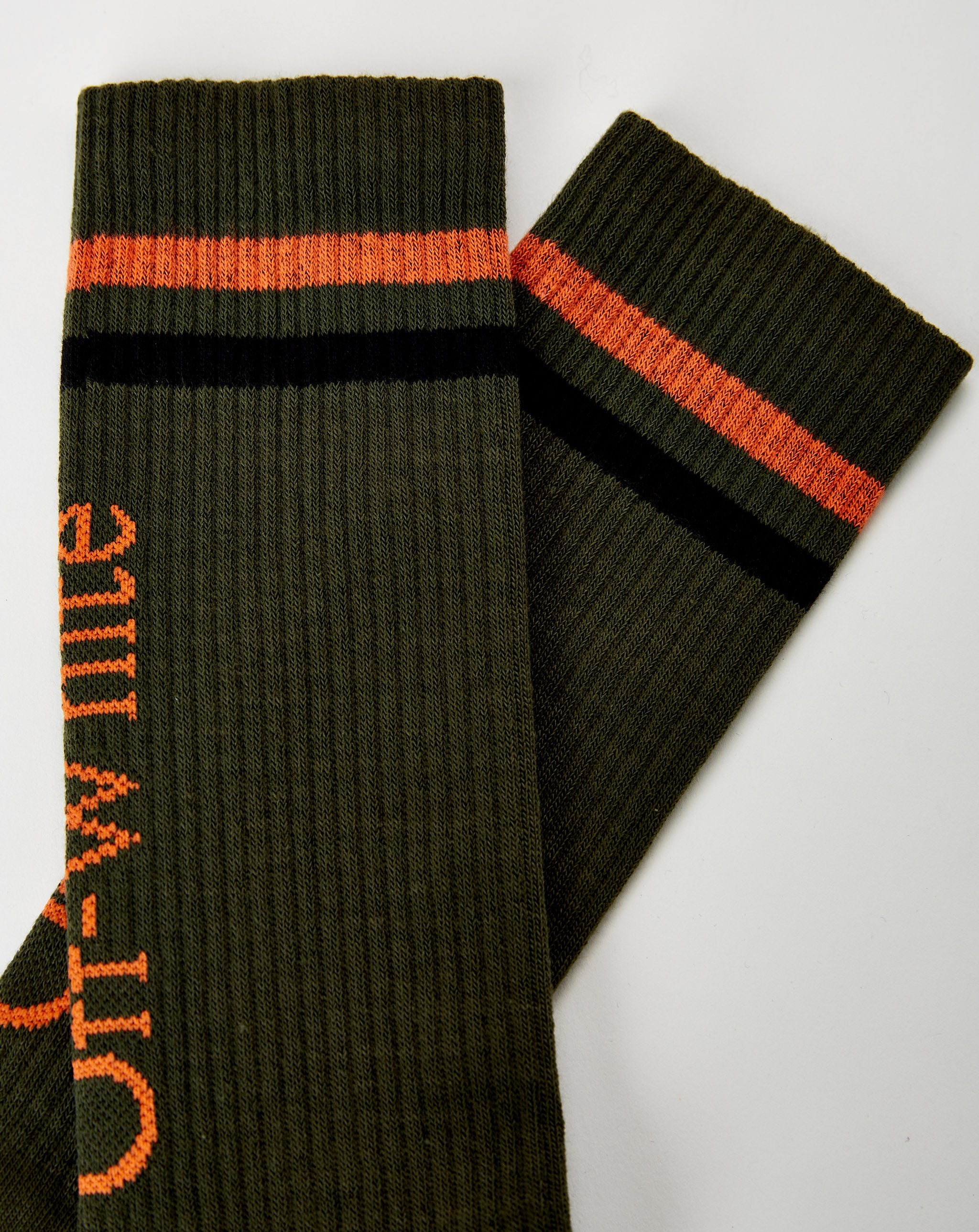 Off-White Stripes Big Logo Long Socks - Rule of Next Accessories