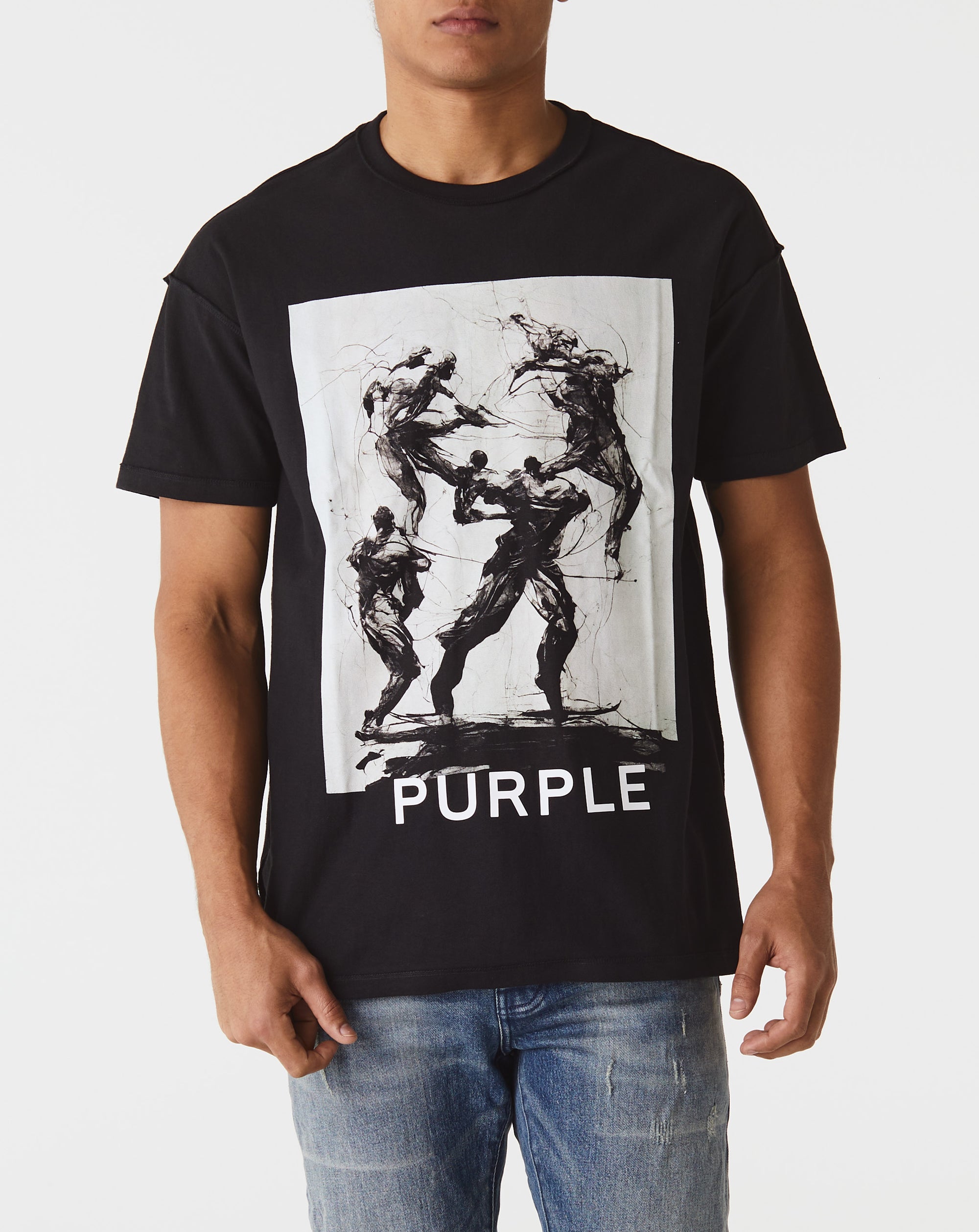 Purple Brand Textured Inside Out T-Shirt - Rule of Next Apparel