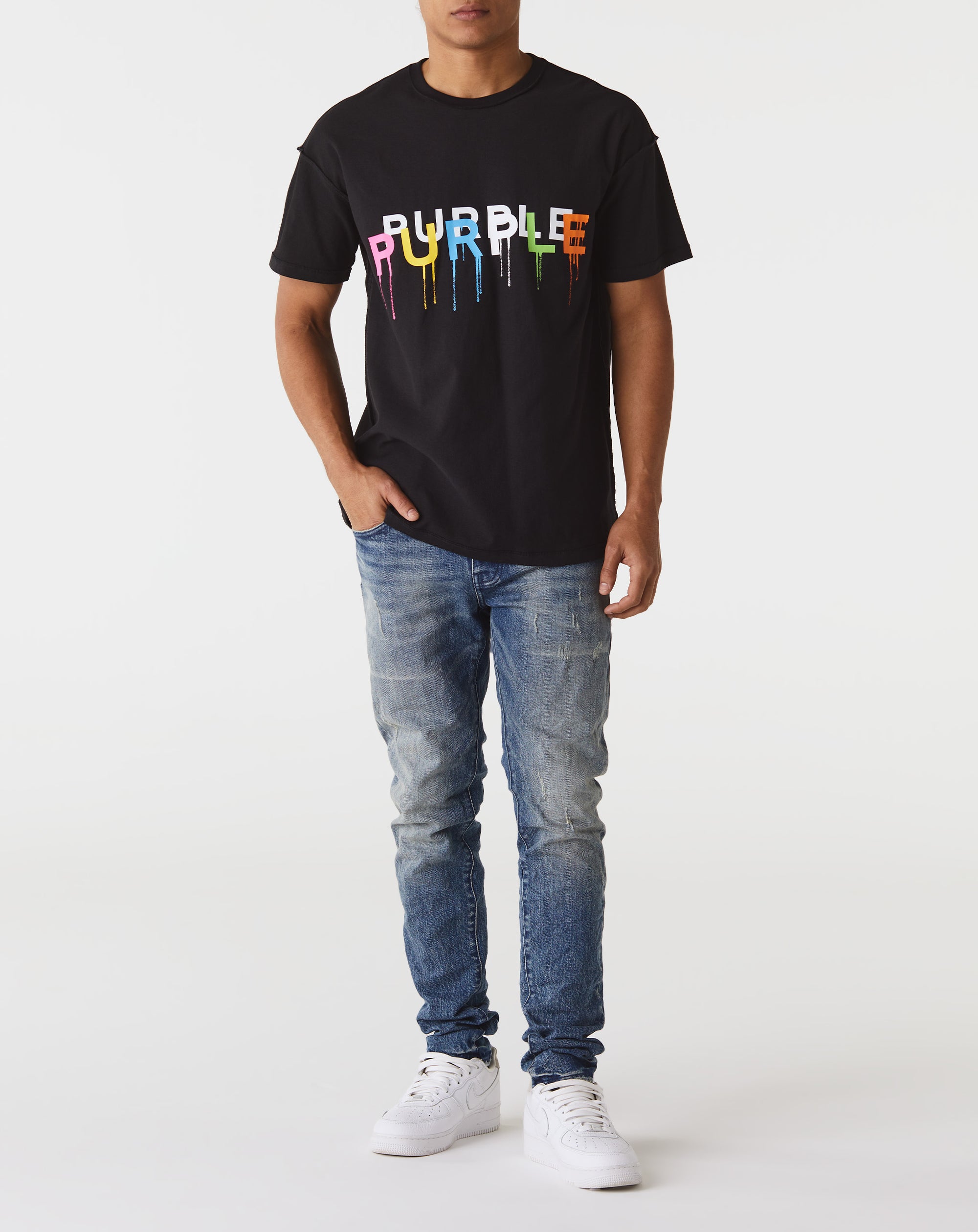 Purple Brand Textured Inside Out T-Shirt - Rule of Next Apparel